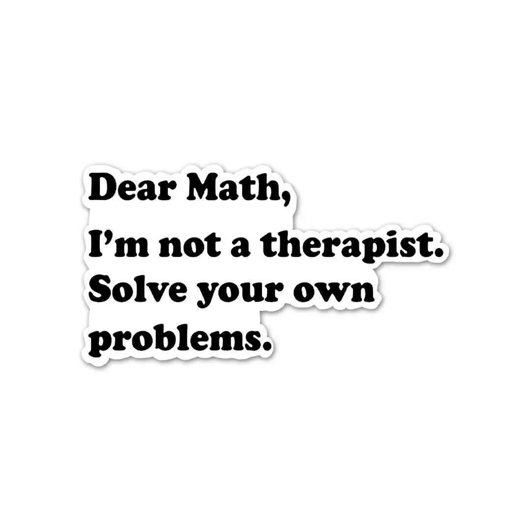 Dear Math Sticker 1