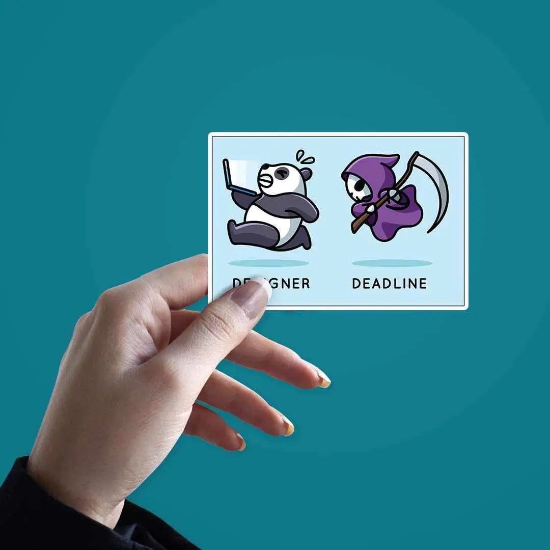 Designer And Deadlines Sticker 2