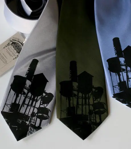 Water Towers Necktie 1