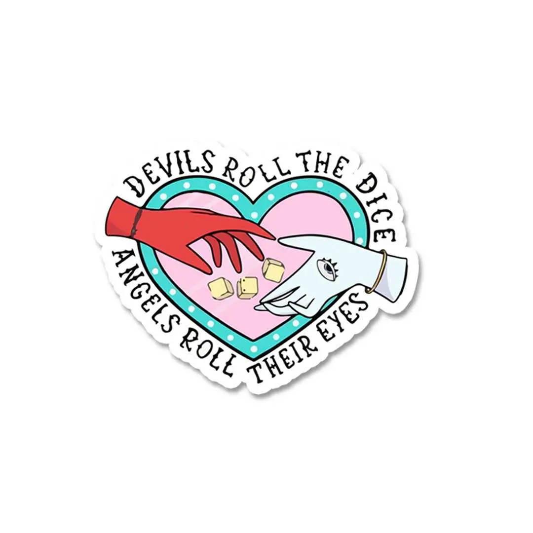 Devil Roll The Dice Sticker 2