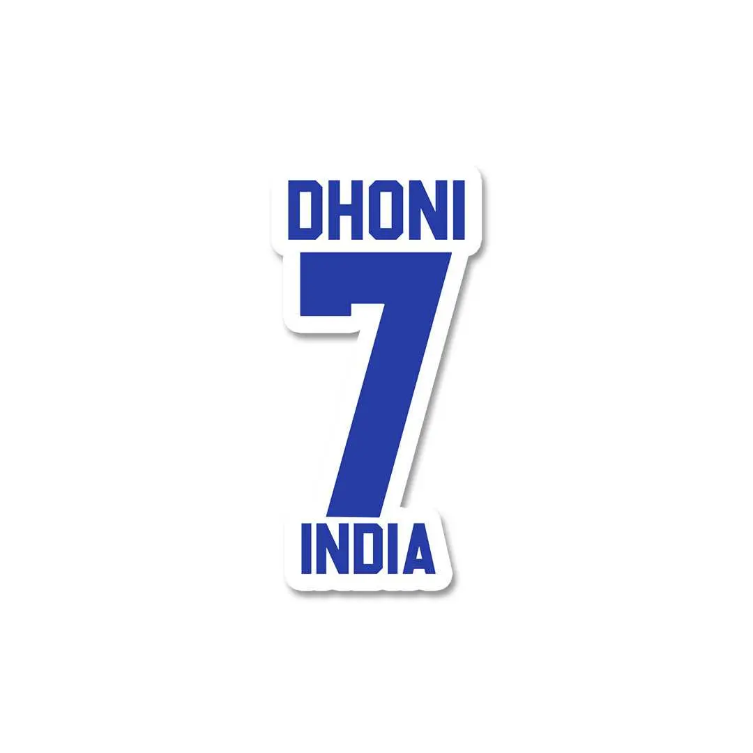 Dhoni 7 Sticker 2