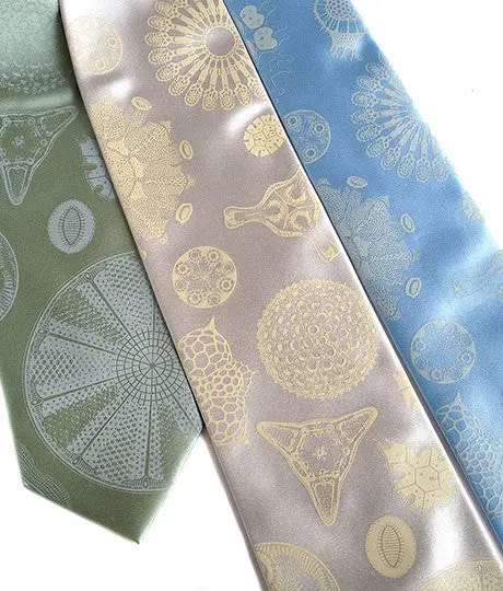 Diatoms Silk Necktie 1