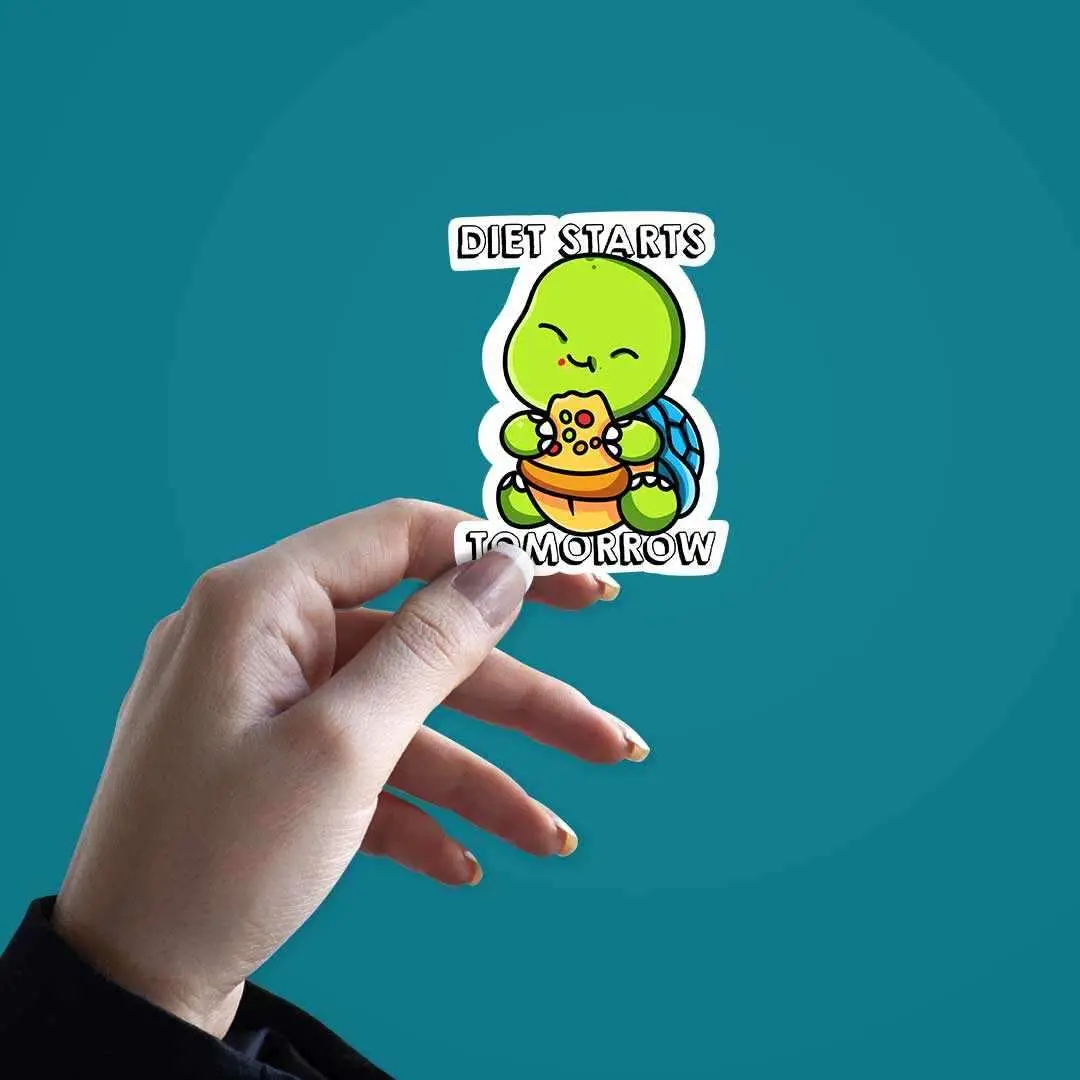 Diet Starts Tomorrow Sticker 2