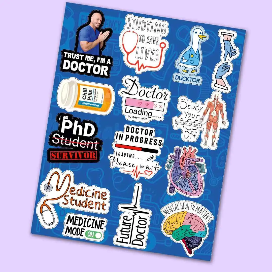 Docter Mini Sticker Sheet 1