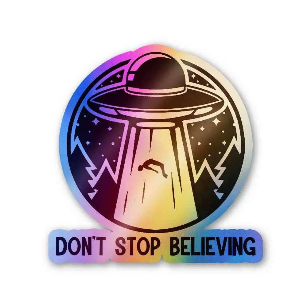 Don't Stop Believing Holographic Stickers 1