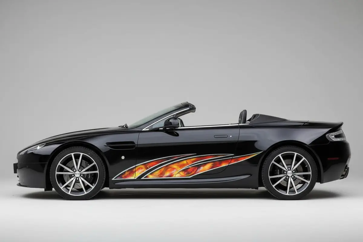Fire Dragon Wave Decals For Sides Of Cars & Trucks 2