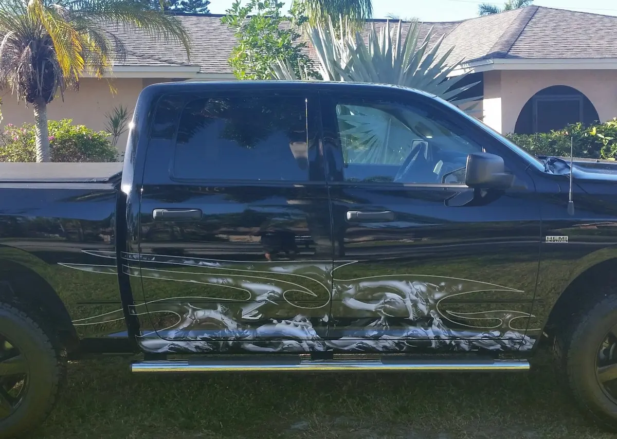 Dragons Attack Half Wrap – Vehicle Vinyl Graphics 3
