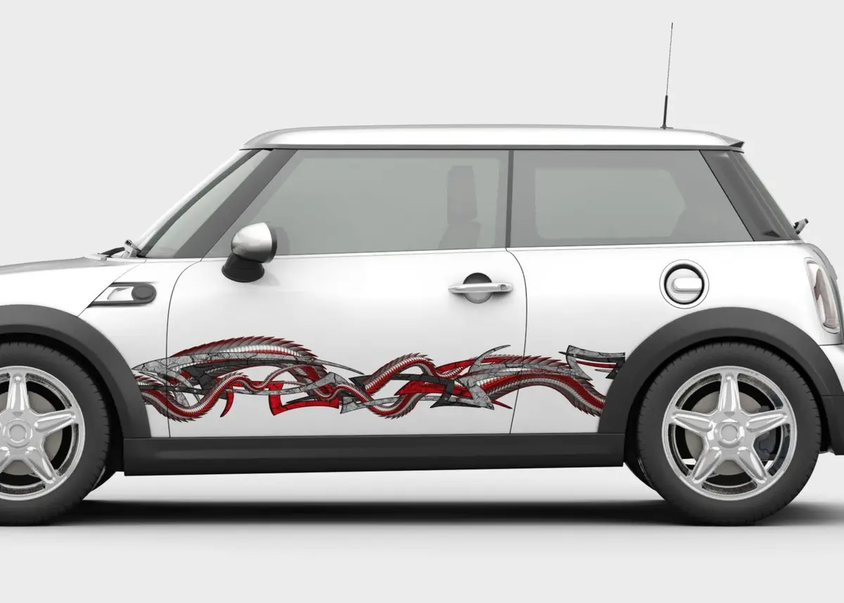 Dragon Serpent Tribal Vinyl Graphics For Cars And Trucks 1