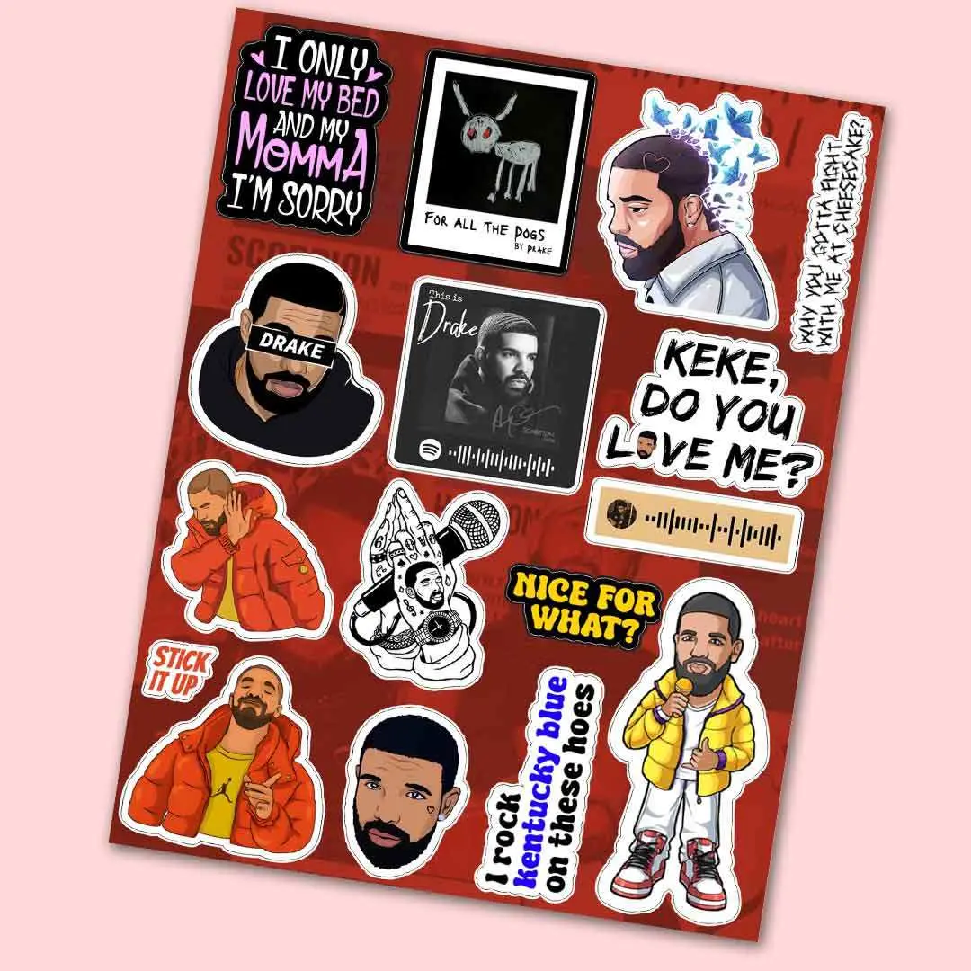 Drake Mini Sticker Sheet 1