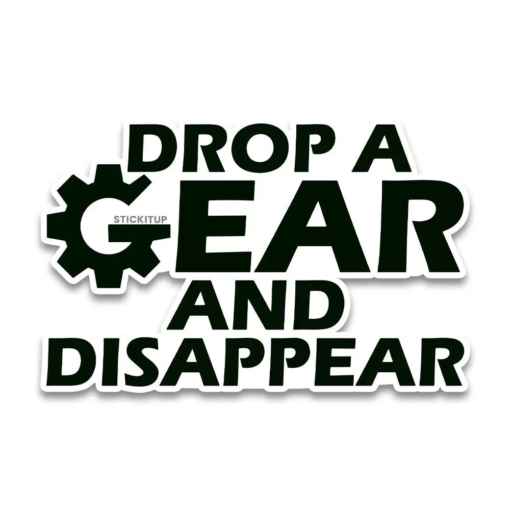 Drop A Gear Bumper Sticker 2
