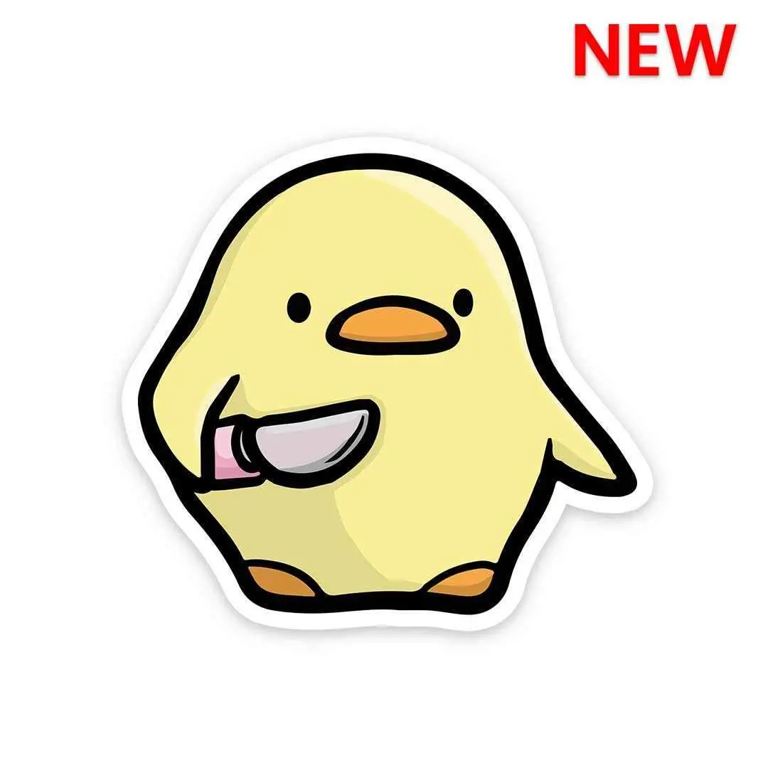 Duck With Knife Sticker 1