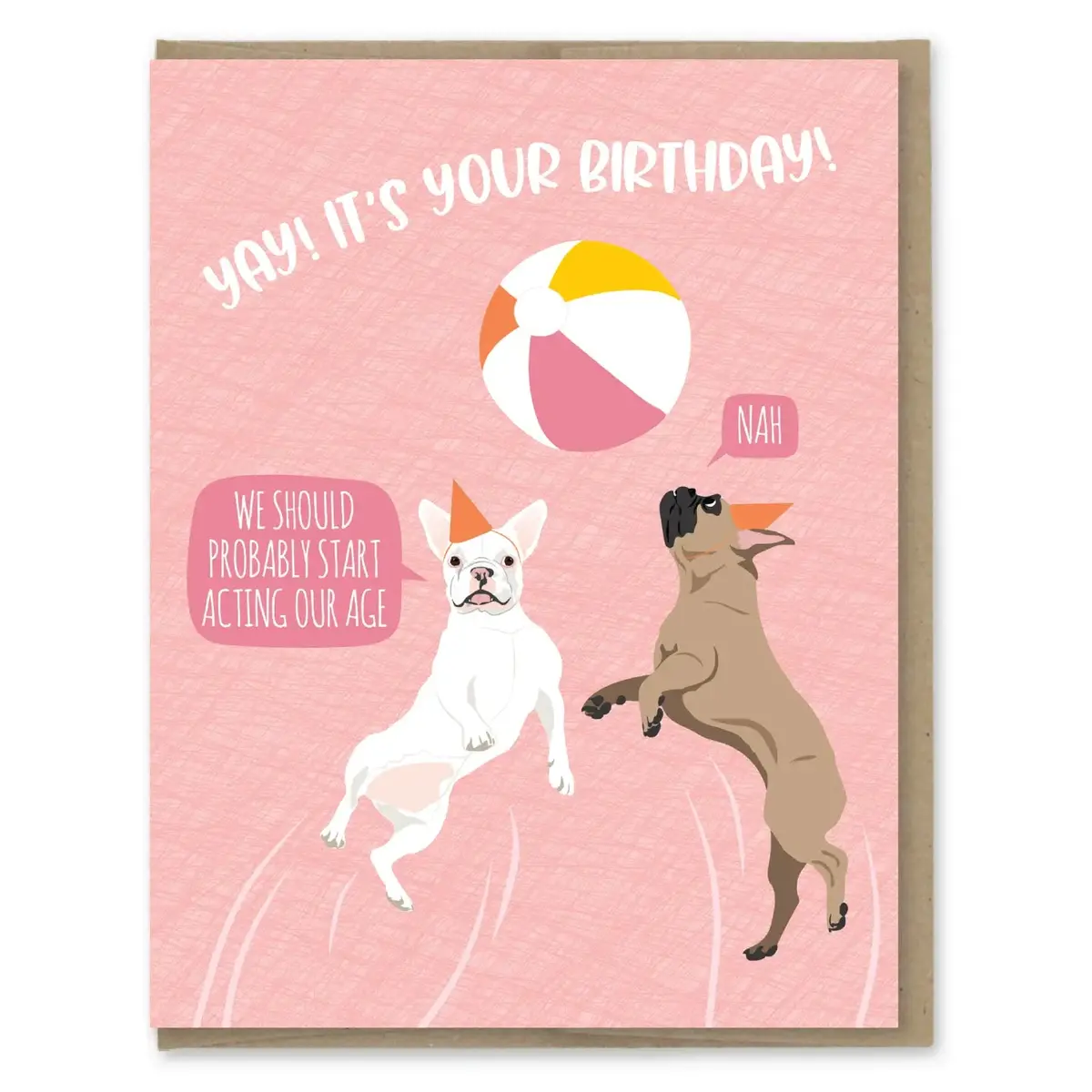 Act Your Age Funny Dog Birthday Card 1