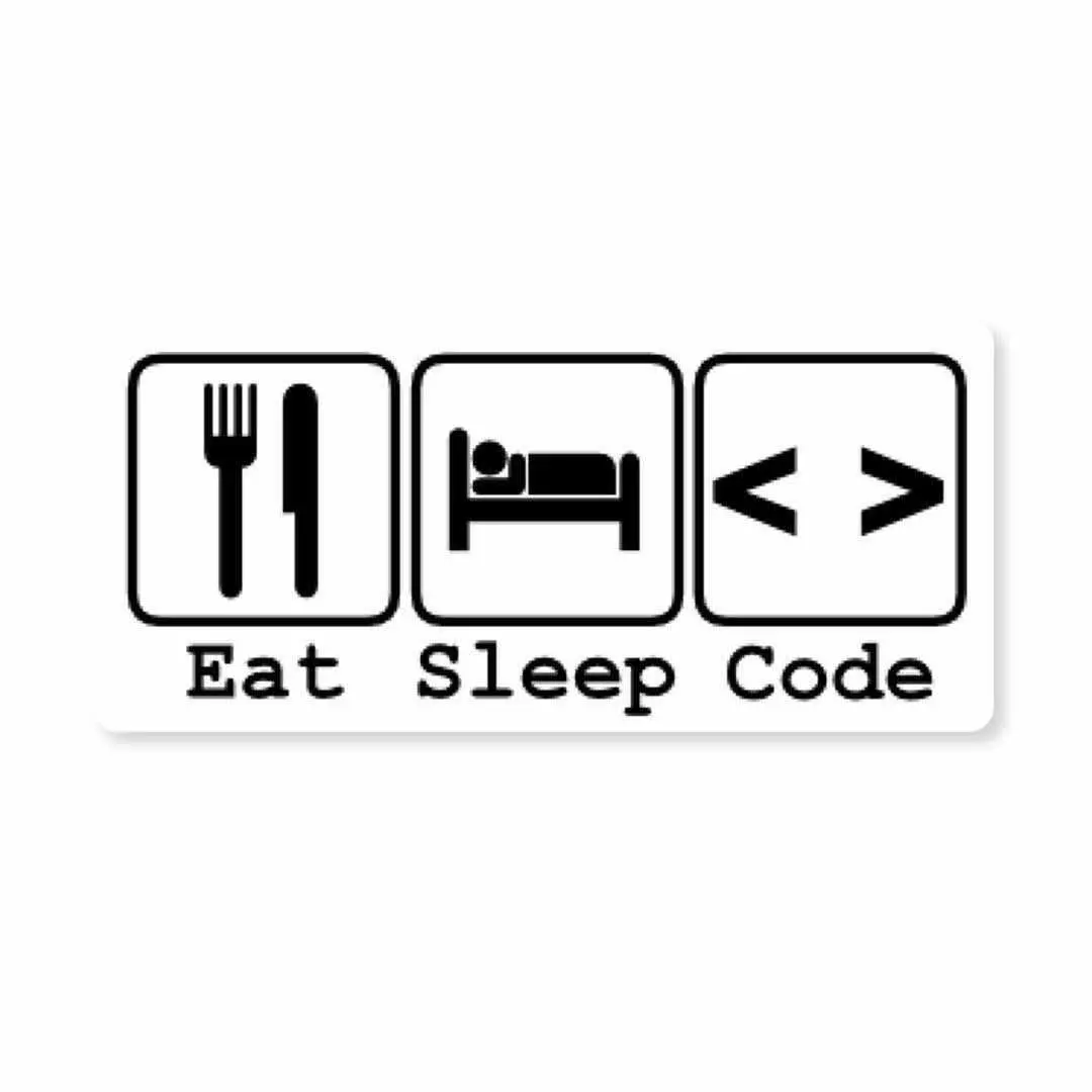 Eat Sleep Code Sticker 1