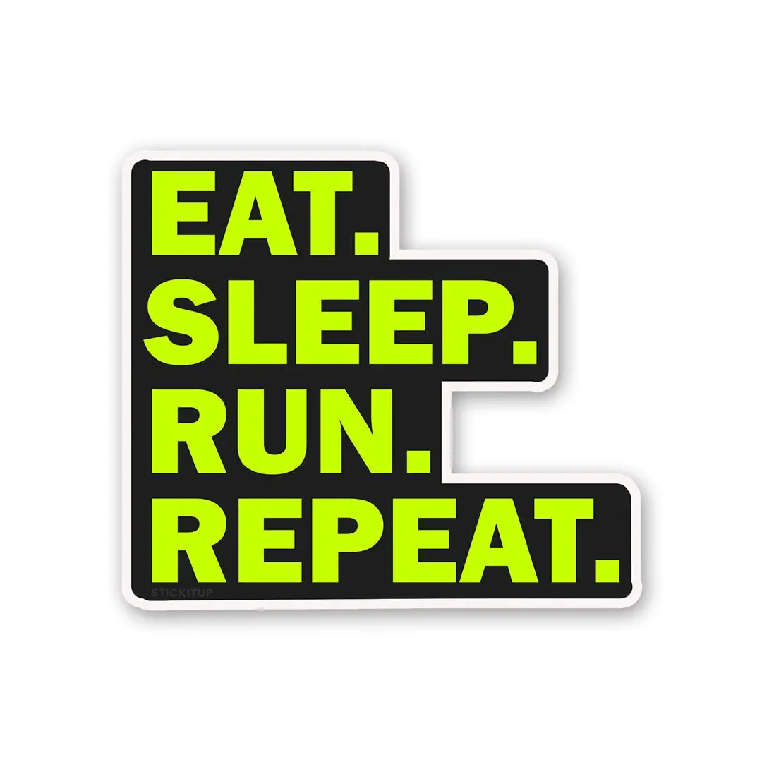 Eat Sleep Run Repeat Sticker 1