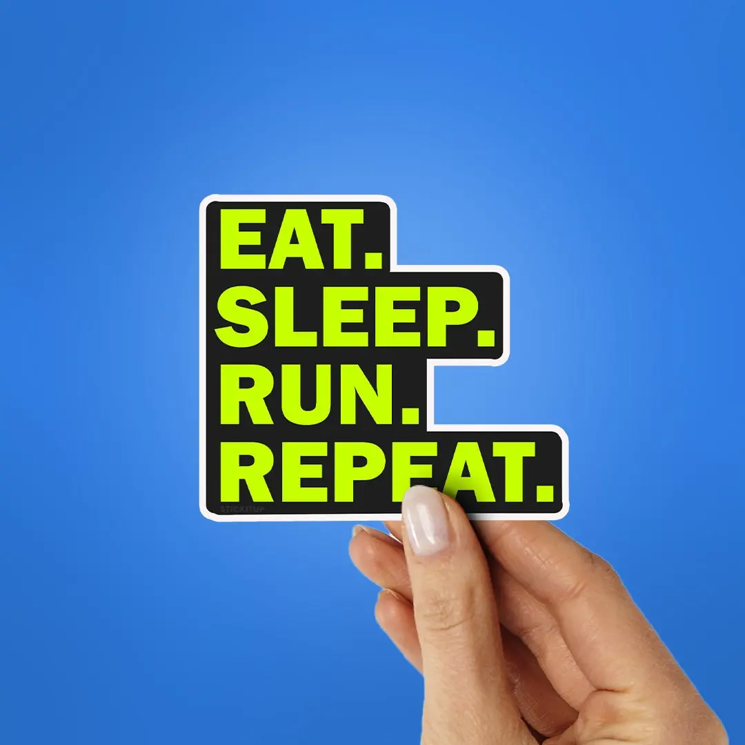 Eat Sleep Run Repeat Sticker 2