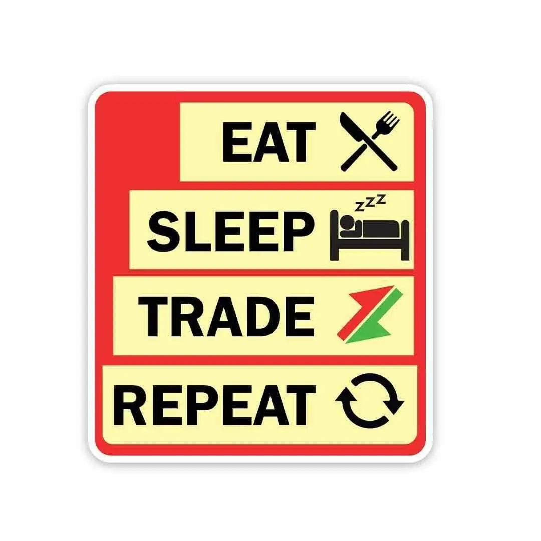 Eat Sleep Trade Repeat Sticker 1