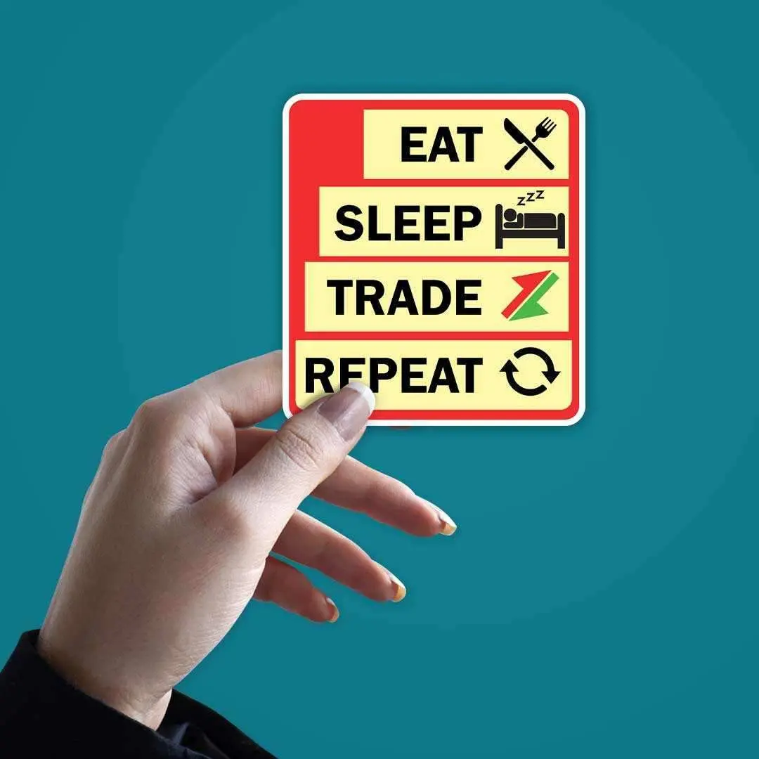 Eat Sleep Trade Repeat Sticker 2