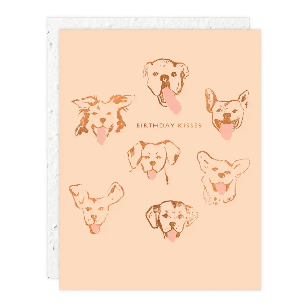 Dog Kisses Birthday Card 1