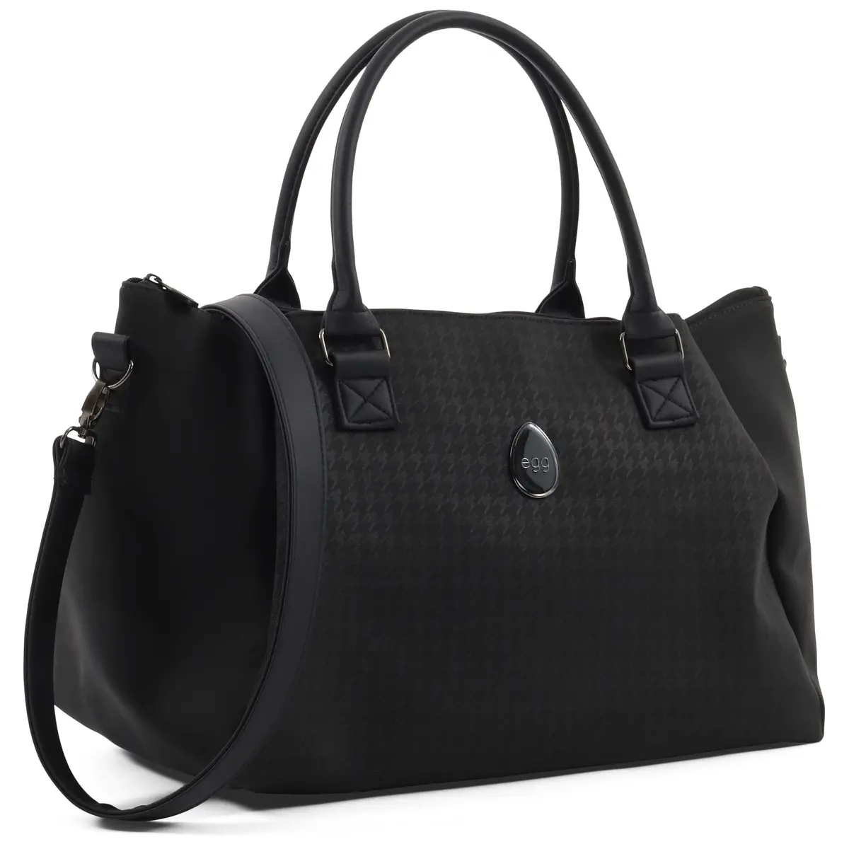 Egg3 Overnight Bag - Houndstooth Black 1