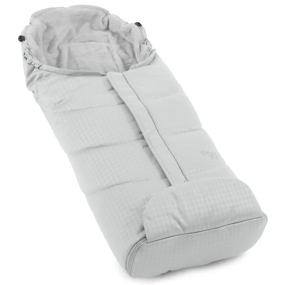 Egg3 Footmuff - Houndstooth Silver 1