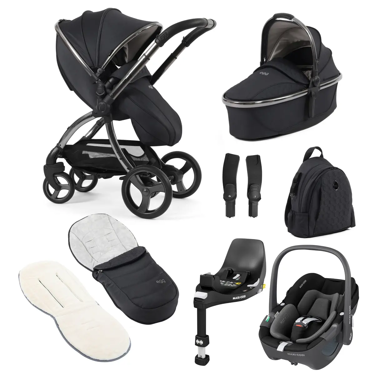 Egg3 Luxury Maxi-Cosi Travel System Bundle - Carbonite 2