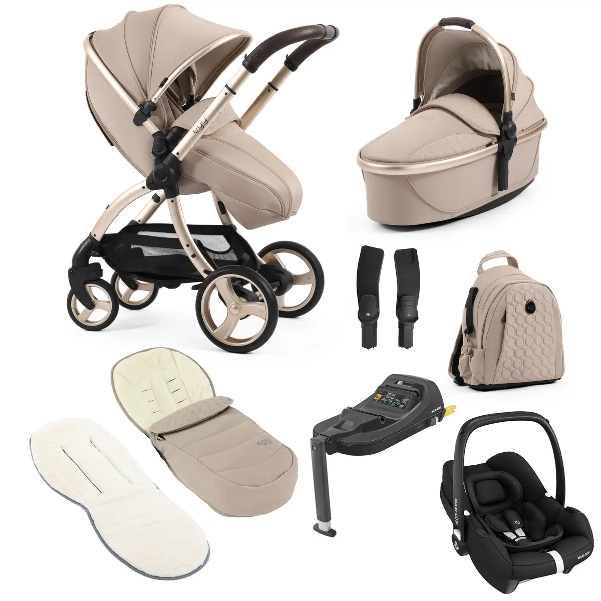 Egg3 Luxury Maxi-Cosi Travel System Bundle - Feather 1