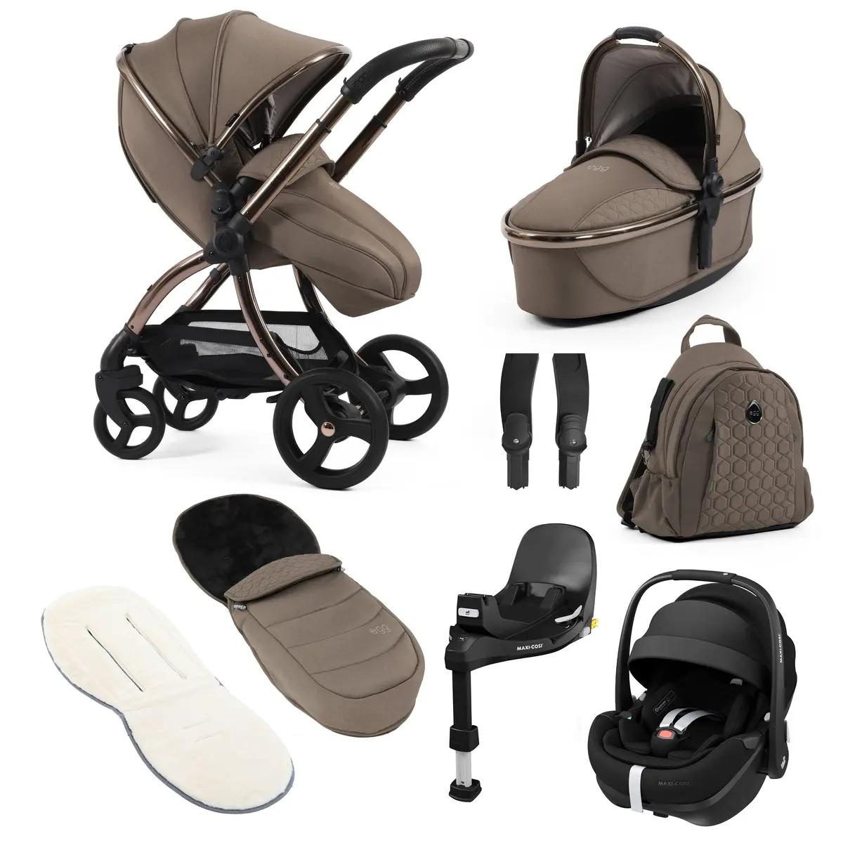 Egg3 Luxury Maxi-Cosi Travel System Bundle - Mink 3