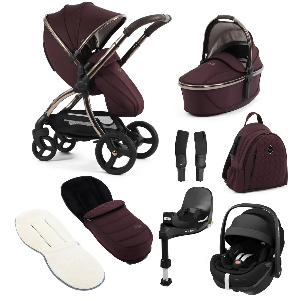 Egg3 Luxury Maxi-Cosi Travel System Bundle - Mulberry 3