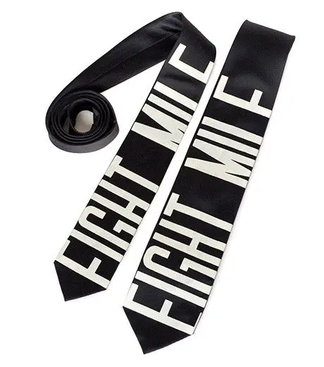 Bus Scroll Necktie: Eight Mile, Silk 2