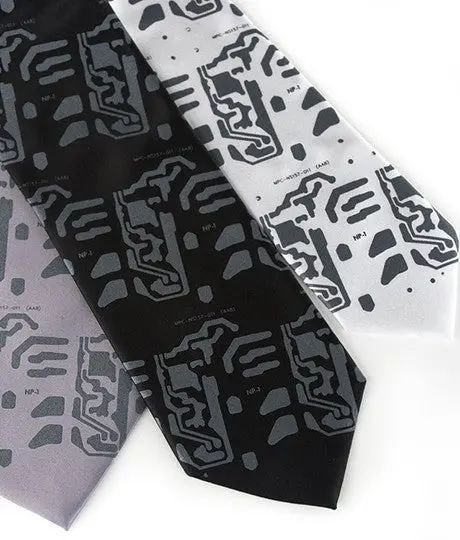 Circuit Board Necktie: Electro Print Tie. 1
