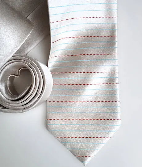 Elementary Penmanship Necktie. Handwriting Paper Tie. 1