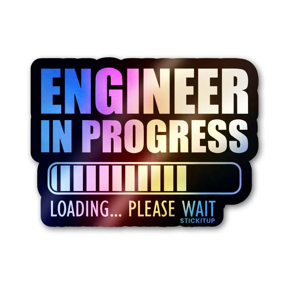 Engineer On Duty Holographic Stickers 1