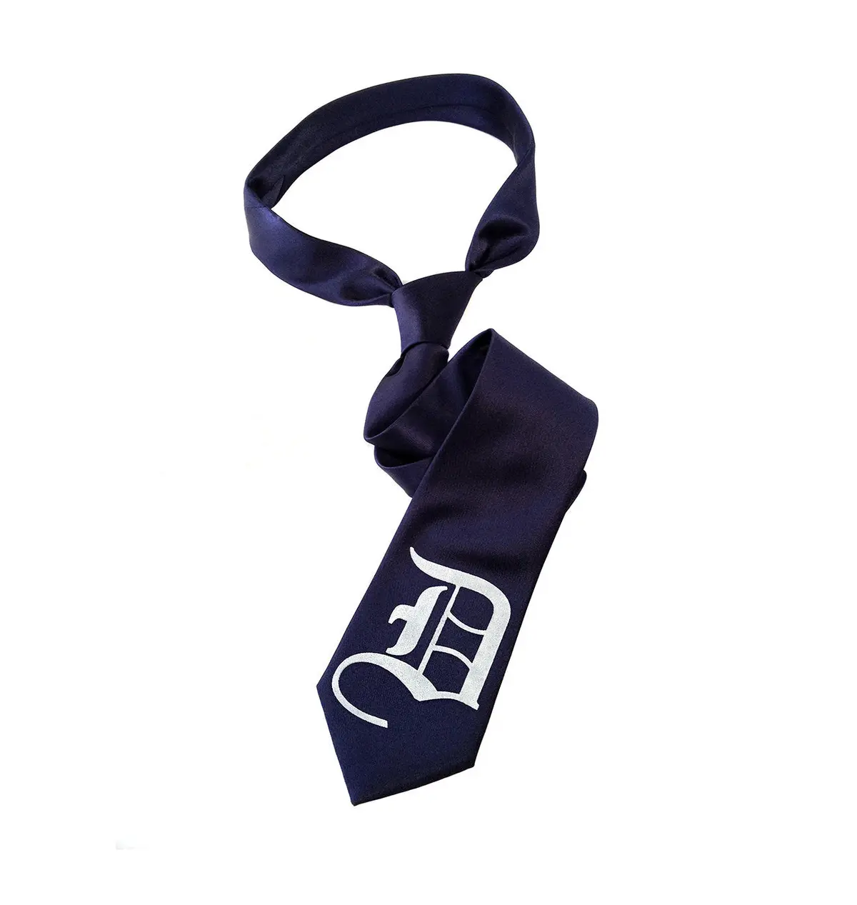 Old English D Necktie. Detroit D Tie 4
