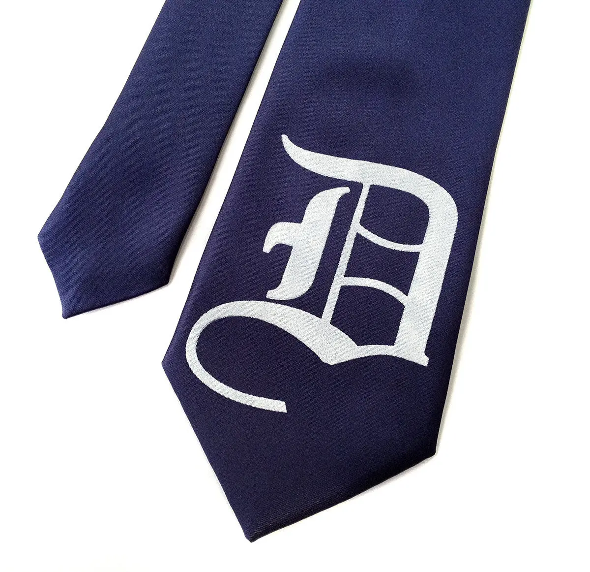 Old English D Necktie. Detroit D Tie 3
