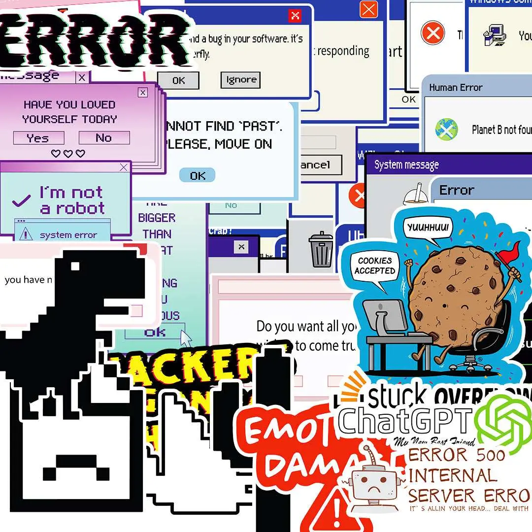 Error Sticker Packs [50 Sticker] 1