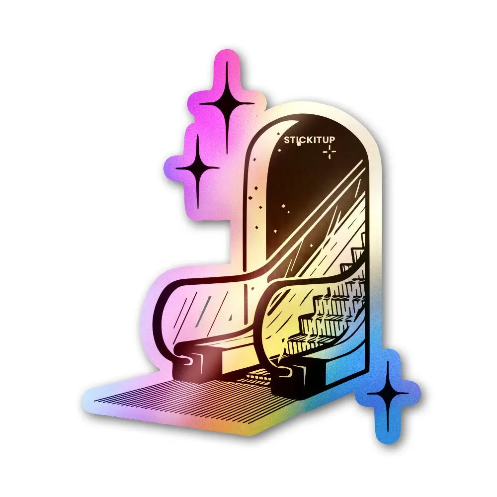 Escalator To The Stars Holographic Stickers 1