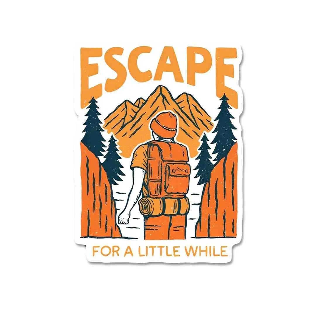 Escape For A Little While Sticker 1