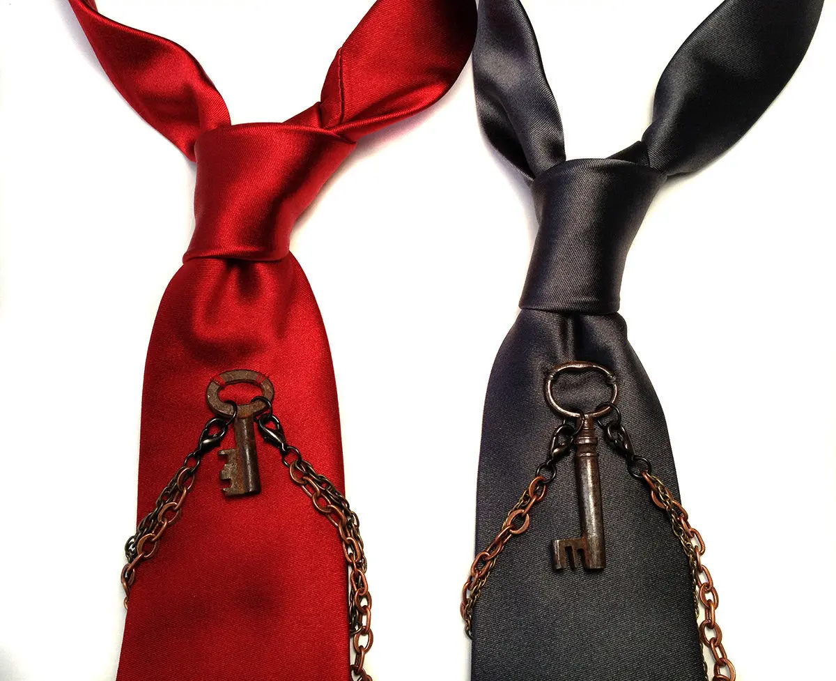 Escape Artist Narrow Silk Necktie 1