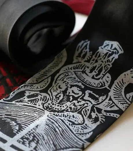 Ex Libris Necktie, Book Print Tie 2