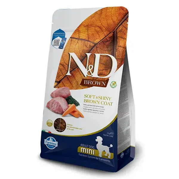 Farmina Dog N&D Brown Agnello, Spirulina E Carota 1