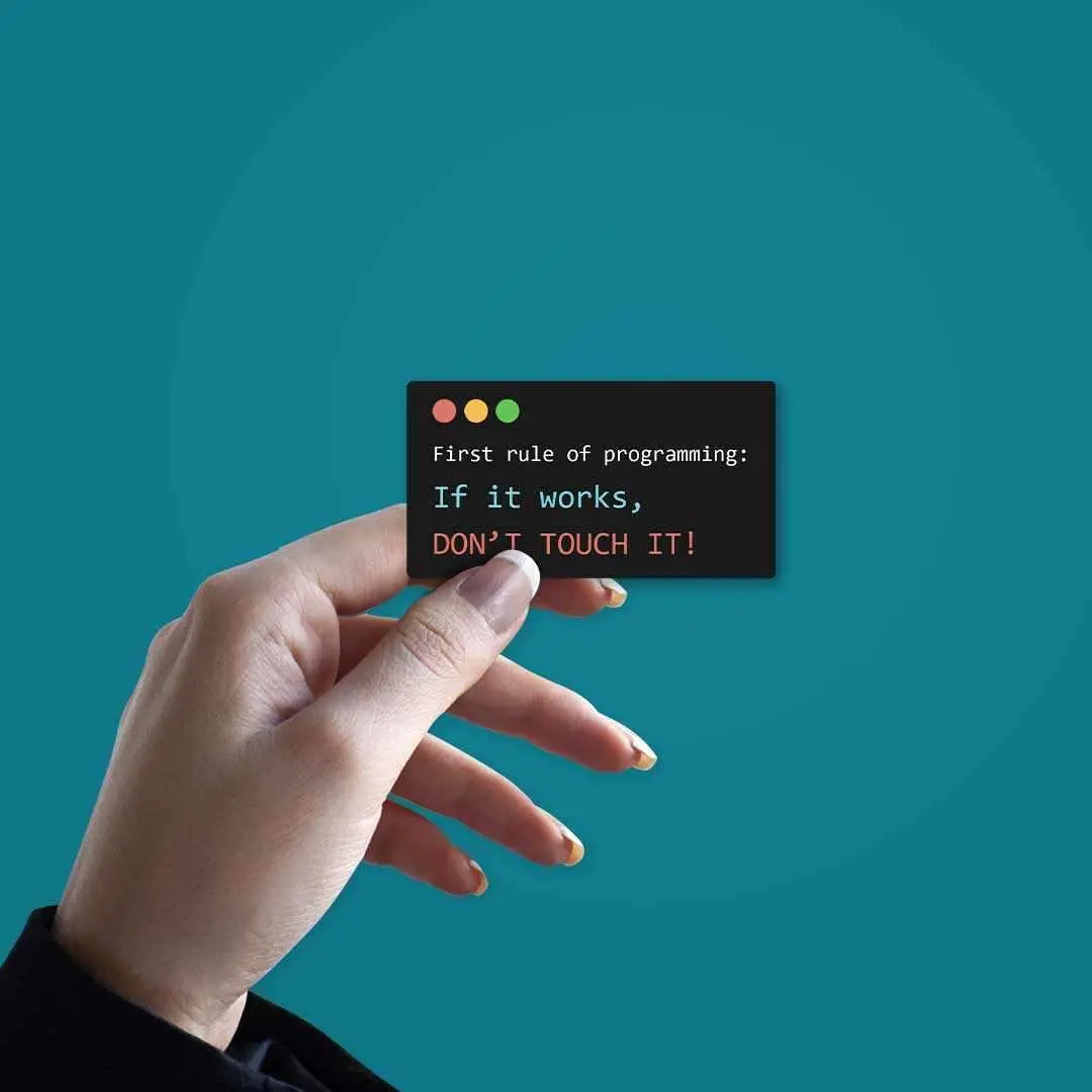 First Rule Of Programming Sticker 2