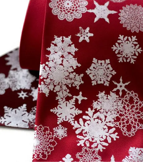 Snowflake Silk Necktie 1