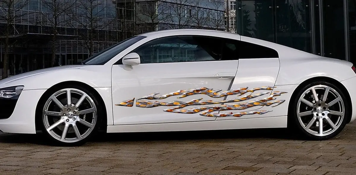 Barbwire Flames Decal Graphics For Sides Of Cars & Trucks B891 4
