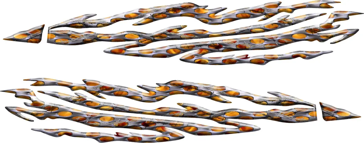 Barbwire Flames Decal Graphics For Sides Of Cars & Trucks B891 5