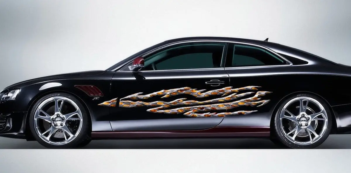 Barbwire Flames Decal Graphics For Sides Of Cars & Trucks B891 3