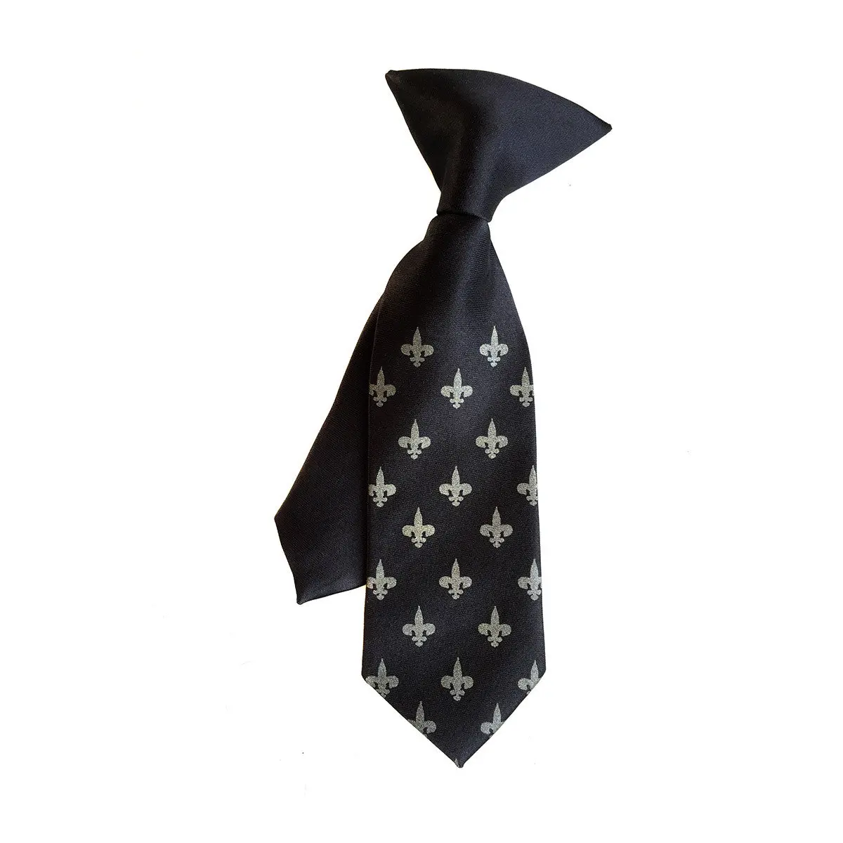 Fleur-De-Lis Kids Tie. Boys Clip-On Necktie. 2