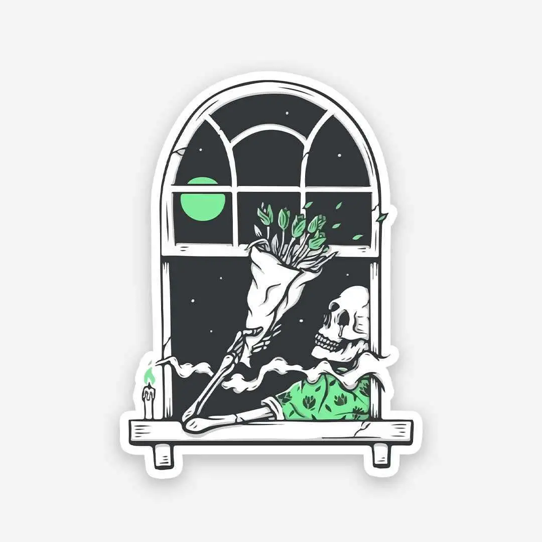 Flowers For The Dead Sticker 1