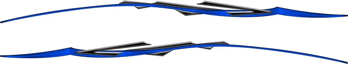 Flying Stripes Semi Truck Vinyl Decal Set 3