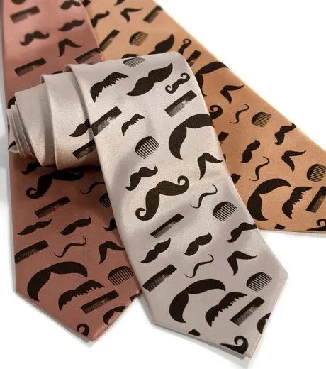 Flying Mustaches Necktie 1