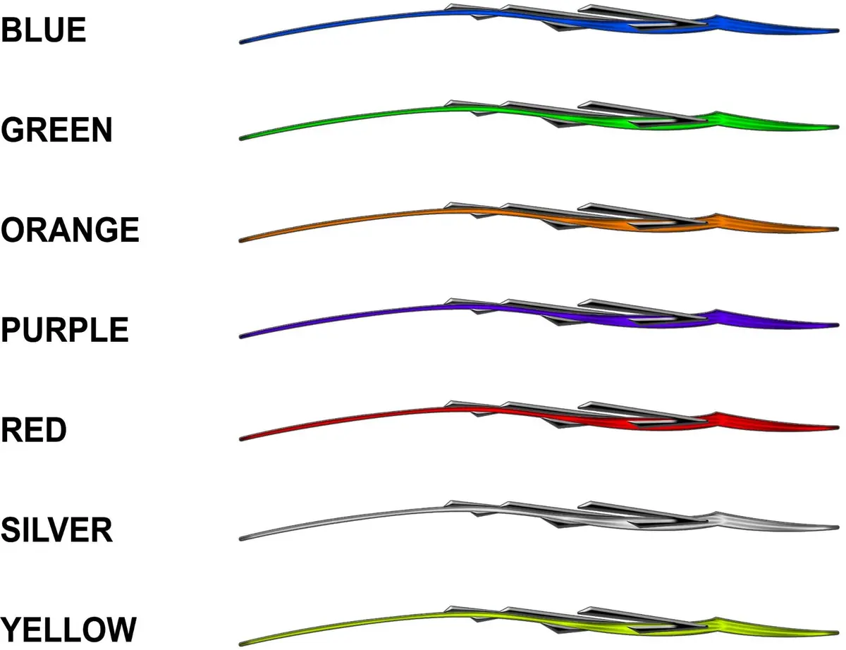 Flying Stripes Semi Truck Vinyl Decal Set 4